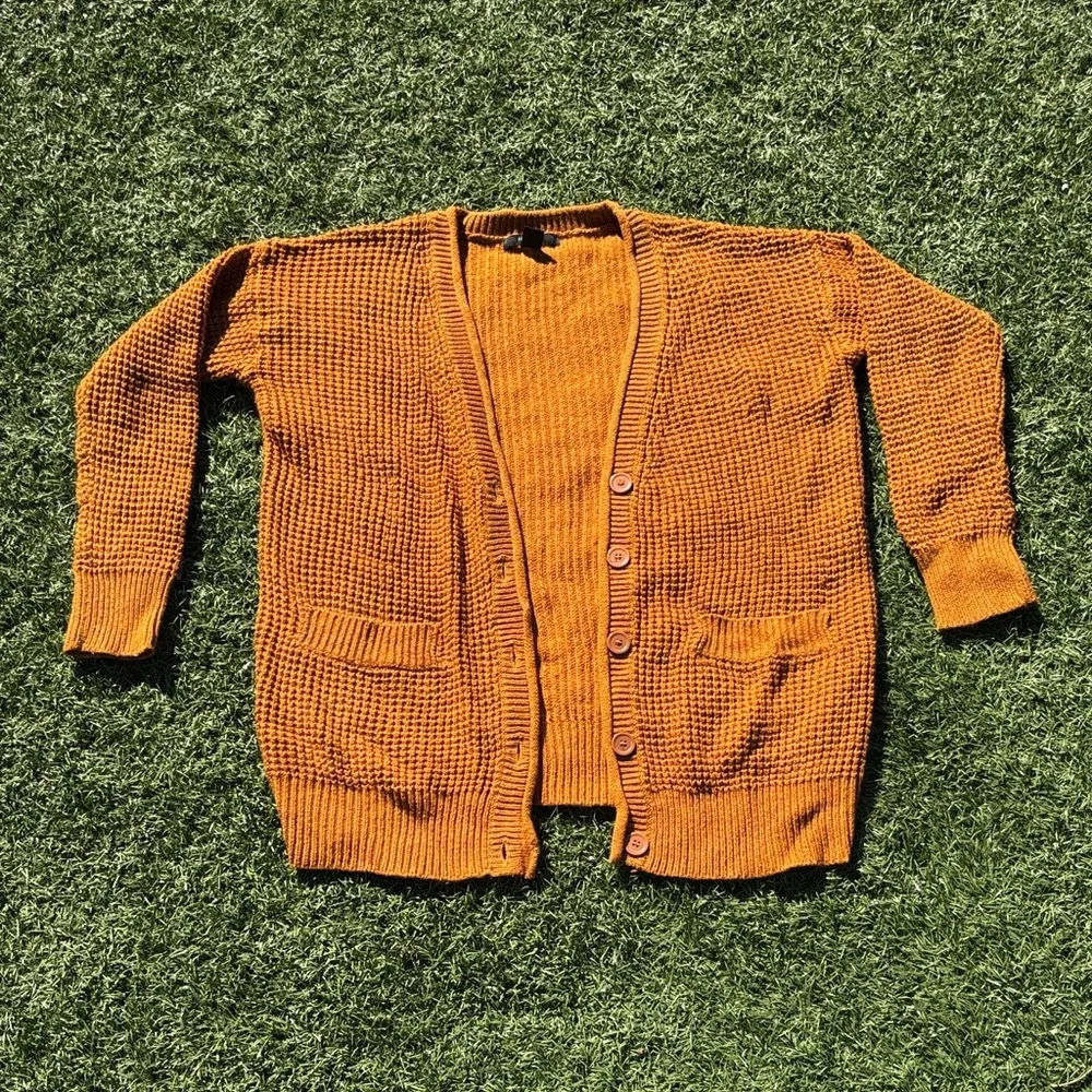 Forever 21 Mustard Knit Sweater - Picture 1 of 7
